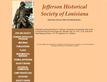 Tablet Screenshot of jeffersonhistoricalsociety.com